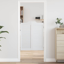 vidaXL fehér lengőajtók lamellás kialakítású 1 pár 100x80 cm nyílászáró
