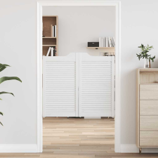 vidaXL fehér lengőajtók lamellás kialakítású 1 pár 90x100 cm építőanyag