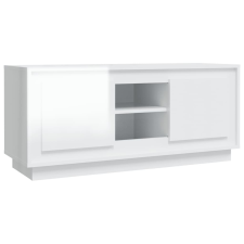 vidaXL fehér magasfényű szerelt fa TV-szekrény 102x35x45 cm (819862) bútor