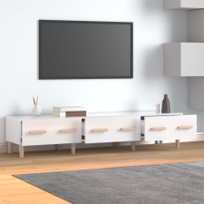 vidaXL fehér magasfényű szerelt fa TV-szekrény 150x34,5x30 cm bútor
