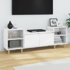 vidaXL fehér magasfényű szerelt fa TV-szekrény 160x35x55 cm bútor
