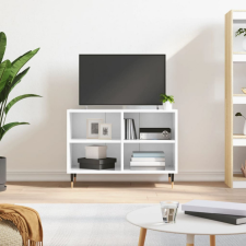 vidaXL fehér magasfényű szerelt fa TV-szekrény 69,5x30x50 cm bútor