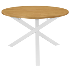 vidaXL fehér MDF étkezőasztal 120 x 75 cm (247631) bútor