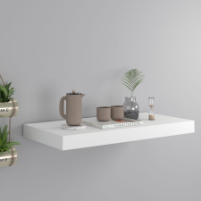 vidaXL fehér MDF lebegő fali polc 50 x 23 x 3,8 cm bútor