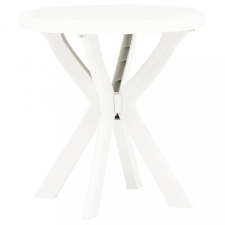 vidaXL Fehér műanyag bisztróasztal Ø70 cm kerti bútor