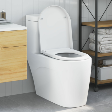 vidaXL Fehér Műanyag Standard Egyszerű WC Ülőke Egyéb Modern takarító és háztartási eszköz