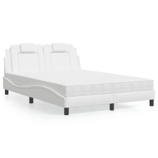 vidaXL fehér műbőr ágy matraccal 140x190 cm ágy és ágykellék