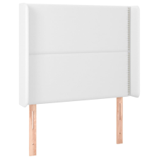 vidaXL fehér műbőr fejtámla szárnyakkal 93x16x118/128 cm (3119519) ágy és ágykellék