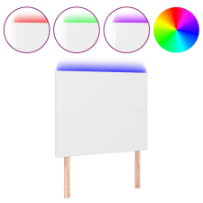 vidaXL fehér műbőr LED-es fejtámla 100x5x118/128 cm (3122229) ágy és ágykellék
