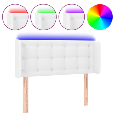 vidaXL fehér műbőr LED-es fejtámla 103x16x78/88 cm (3123321) ágy és ágykellék