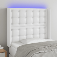 vidaXL fehér műbőr LED-es fejtámla 83x16x118/128 cm ágy és ágykellék