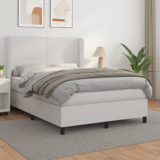vidaXL fehér műbőr rugós ágy matraccal 140 x 200 cm ágy és ágykellék