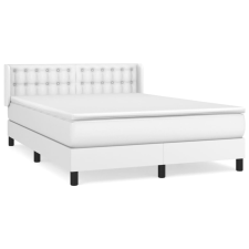 vidaXL fehér műbőr rugós ágy matraccal 140 x 200 cm (3130782) ágy és ágykellék