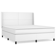 vidaXL fehér műbőr rugós ágy matraccal 180 x 200 cm (3132394) ágy és ágykellék