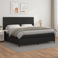 vidaXL fehér műbőr rugós ágy matraccal 200 x 200 cm ágy és ágykellék