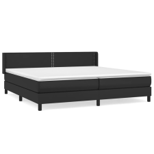 vidaXL fehér műbőr rugós ágy matraccal 200 x 200 cm (3130739) ágy és ágykellék