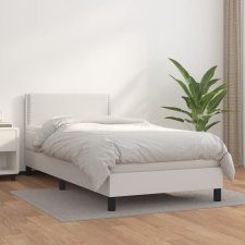 vidaXL fehér műbőr rugós ágy matraccal 80 x 200 cm ágy és ágykellék