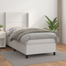 vidaXL fehér műbőr rugós ágy matraccal 80 x 200 cm ágy és ágykellék