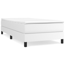 vidaXL fehér műbőr rugós ágy matraccal 80 x 200 cm (3144226) ágy és ágykellék