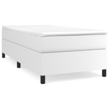 vidaXL fehér műbőr rugós ágy matraccal 90x190 cm (3144579) ágy és ágykellék