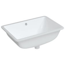 vidaXL fehér négyszögletű kerámia fürdőszobai mosdókagyló 60x40x21 cm (153728) szaniter