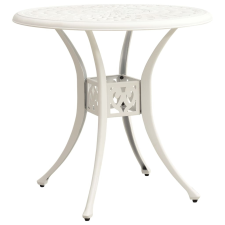 vidaXL fehér öntött alumínium kerti asztal 78 x 78 x 72 cm kerti bútor