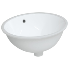 vidaXL fehér ovális kerámia fürdőszobai mosdókagyló 47x39x21 cm (153719) szaniter