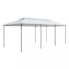 vidaXL Fehér pavilon 600 x 298 x 270 cm 180 g/m² kerti bútor