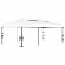 vidaXL fehér pavilon 6 x 3 m kerti bútor