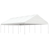 vidaXL fehér polietilén pavilon tetővel 11,15 x 5,88 x 3,75 m