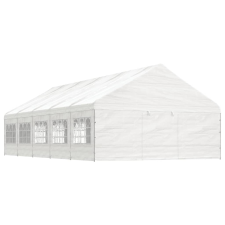 vidaXL fehér polietilén pavilon tetővel 11,15 x 5,88 x 3,75 m kerti bútor