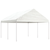 vidaXL fehér polietilén pavilon tetővel 4,46 x 4,08 x 3,22 m