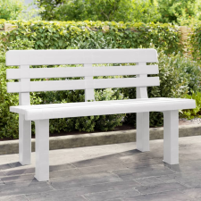 vidaXL fehér polipropilén kerti pad 110 x 52 x 71 cm kerti bútor