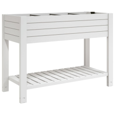vidaXL fehér polipropilén magaságyás 110x45x79 cm (364177) kerti tárolás