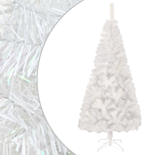 vidaXL fehér PVC műkarácsonyfa irizáló csúcsokkal 150 cm műfenyő