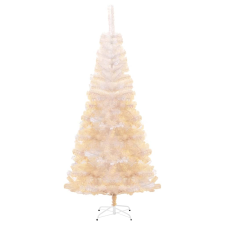 vidaXL fehér PVC műkarácsonyfa irizáló csúcsokkal 210 cm (344636) műfenyő