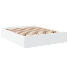 vidaXL fehér szerelt fa ágykeret 160 x 200 cm (3281000) ágy és ágykellék