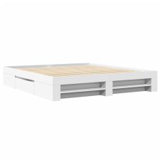 vidaXL fehér szerelt fa ágykeret 180 x 200 cm (3295450) ágy és ágykellék