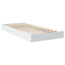 vidaXL fehér szerelt fa ágykeret 75 x 190 cm (842077) ágy és ágykellék