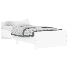 vidaXL fehér szerelt fa ágykeret 90 x 200 cm (835925) ágy és ágykellék