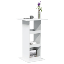 vidaXL fehér szerelt fa bárasztal tárolóval 60 x 60 x 102 cm bútor