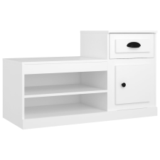 vidaXL fehér szerelt fa cipősszekrény 100x42x60 cm (816416) bútor