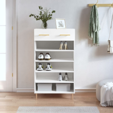 vidaXL Fehér szerelt fa cipőszekrény 60 x 35 x 105 cm bútor
