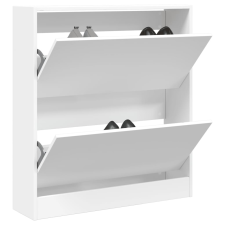 vidaXL fehér szerelt fa cipőszekrény 80 x 21 x 87,5 cm bútor