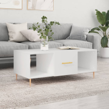 vidaXL fehér szerelt fa dohányzóasztal 102 x 50 x 40 cm bútor