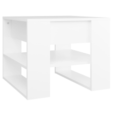 vidaXL fehér szerelt fa dohányzóasztal 55,5 x 55 x 45 cm (810908) bútor