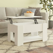 vidaXL fehér szerelt fa dohányzóasztal 79 x 49 x 41 cm bútor