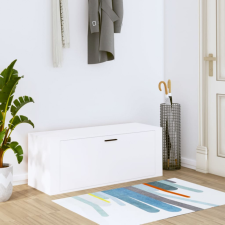vidaXL fehér szerelt fa fali cipőszekrény 100 x 35 x 38 cm bútor