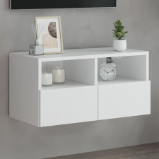 vidaXL fehér szerelt fa fali TV-szekrény 60 x 30 x 30 cm bútor