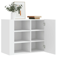 vidaXL fehér szerelt fa faliszekrény 75 x 35 x 60 cm bútor